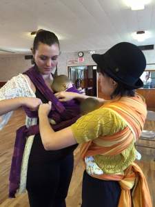 Learning to use a woven wrap