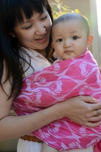 My lovely friend Cho in a Yaro Ring Sling