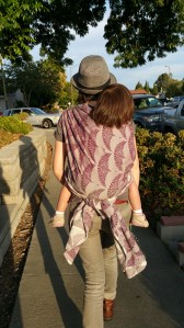 Demoiselle Tied Under Bum, wrapped wrong-side out.