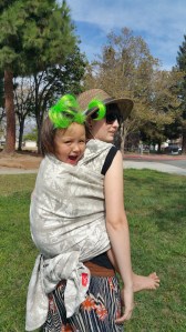 Bijou Birch Blast in a Double Hammock with a 3 year old