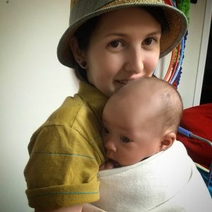 Borrowed squish cuddles in Crema Ring Sling 