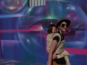 Downtown LA - 100 degrees outside... we're still comfy