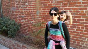 Comfortably strolling with 32 lbs of preschooler in a Double Hammock