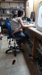 Trying to get some work done with a clingy toddler